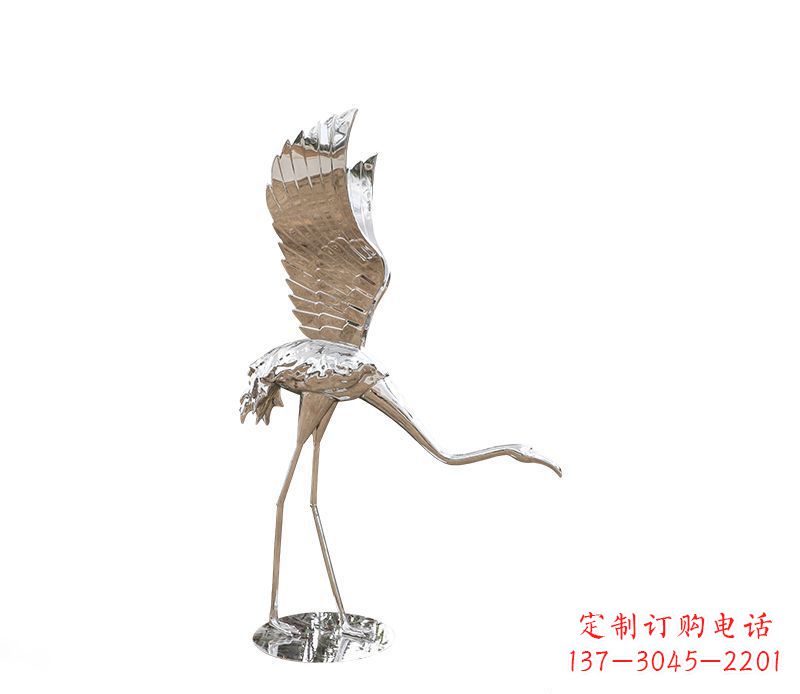 济南不锈钢火烈鸟雕塑灿烂耀眼的艺术之作