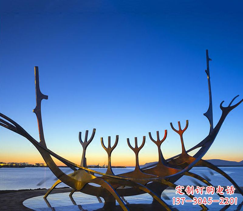 济南帆船雕塑精致的海洋艺术品