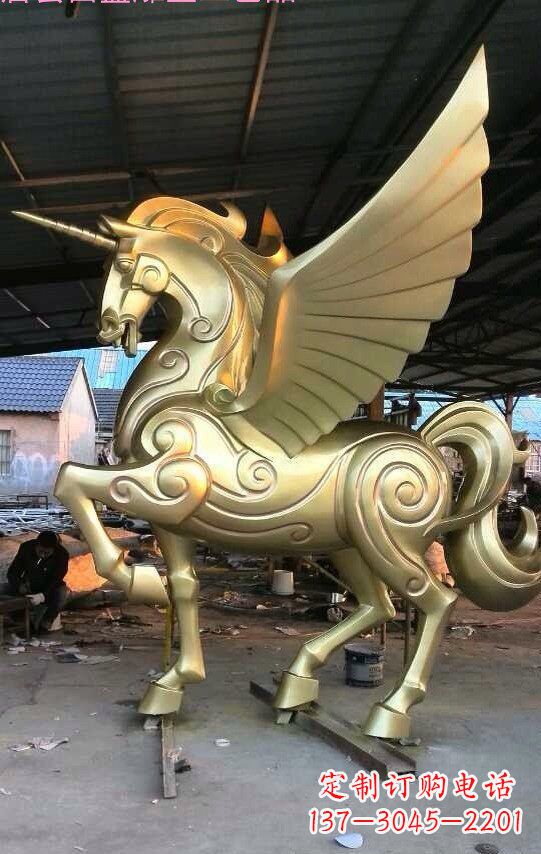 济南不锈钢独角兽雕塑铸造精美绝伦