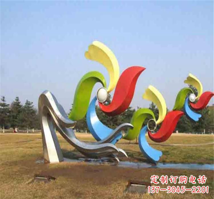 济南不锈钢风车雕塑绚丽多彩的艺术精品