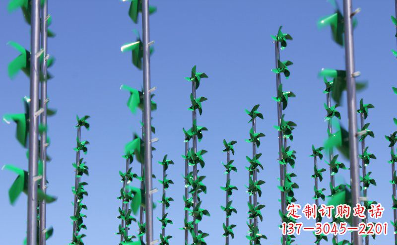 济南不锈钢风车雕塑灵动而又精致