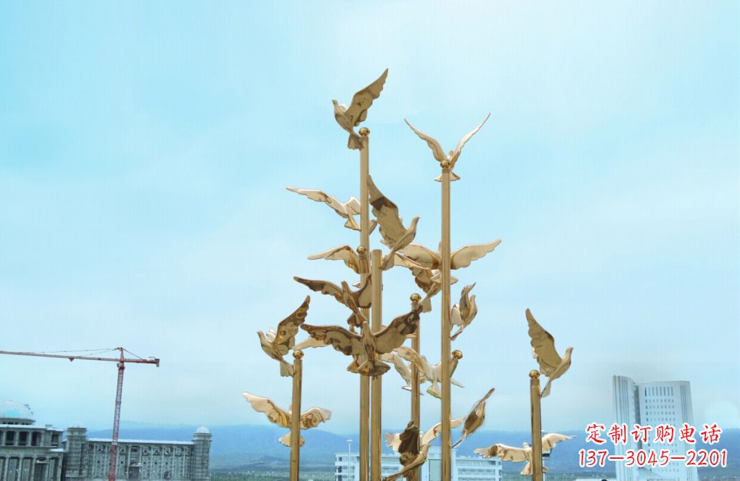 济南鸽子雕塑,传承着美好的历史