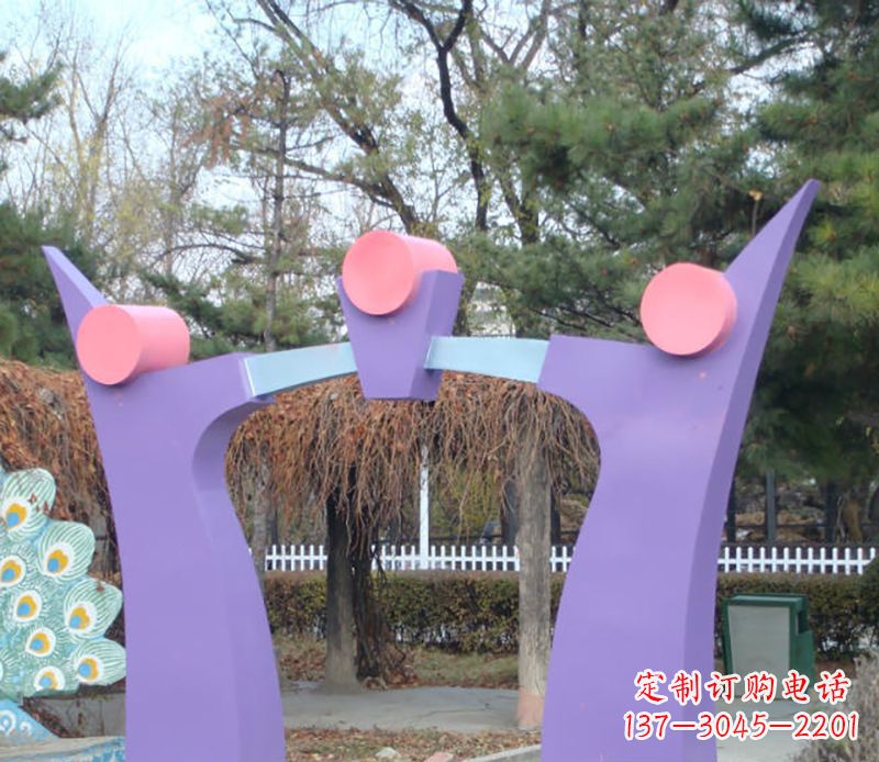 济南不锈钢公园不锈钢拱门雕塑