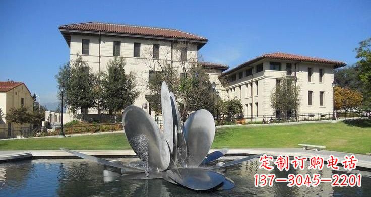 济南不锈钢喷泉雕塑——美的象征