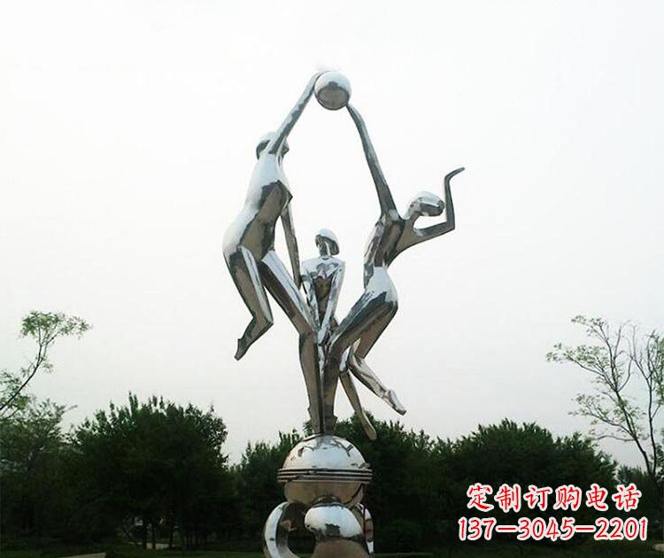 济南排球女孩雕塑