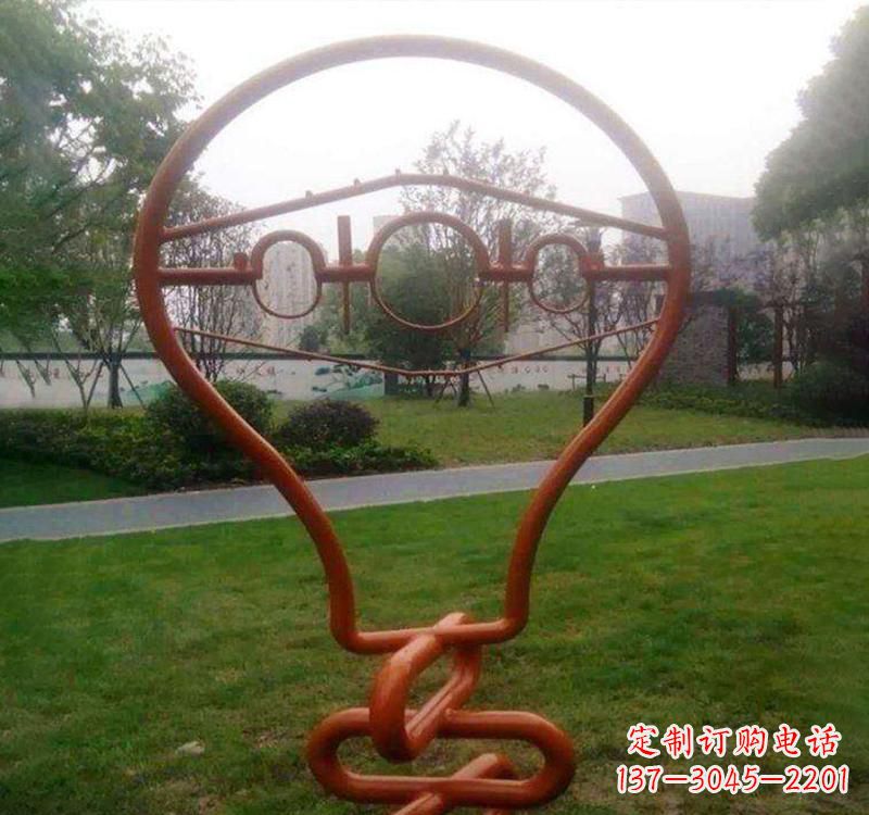济南不锈钢灯泡雕塑点亮城市之美