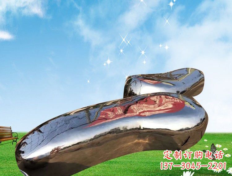 济南精美的不锈钢鹅卵石雕塑