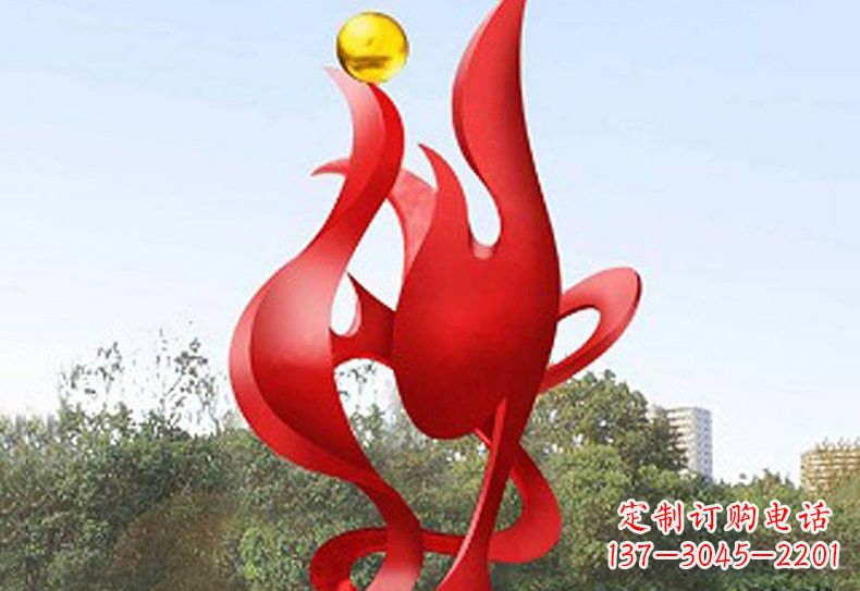 济南不锈钢凤凰雕塑——象征着古代神兽的传奇