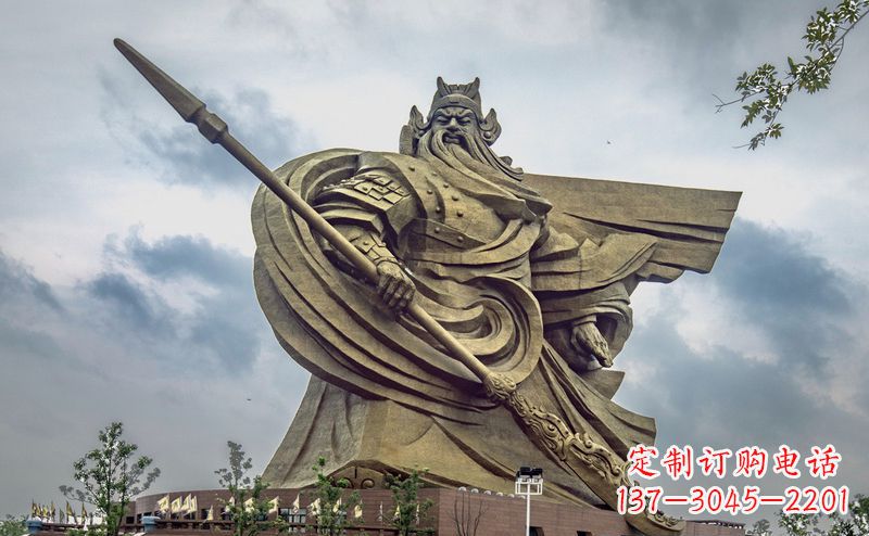 济南不锈钢关公广场雕塑传承中华文化