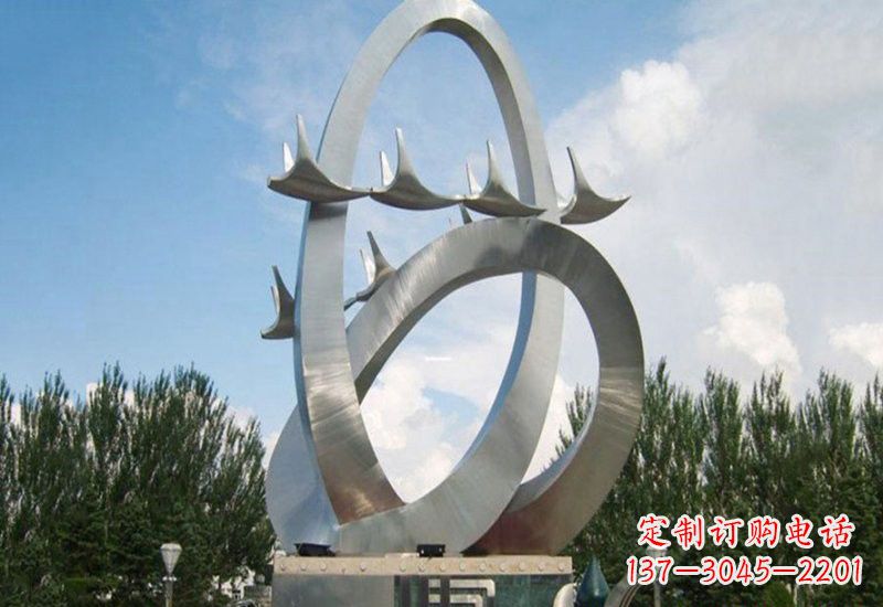 济南不锈钢天鹅雕塑