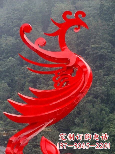 济南不锈钢凤凰雕塑一次精美的艺术体验