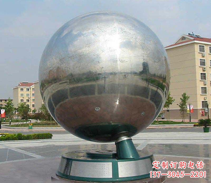 济南不锈钢地球仪雕塑精美绝伦