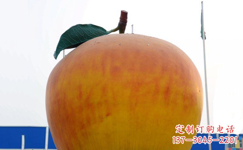 济南不锈钢苹果雕塑浓缩艺术精髓