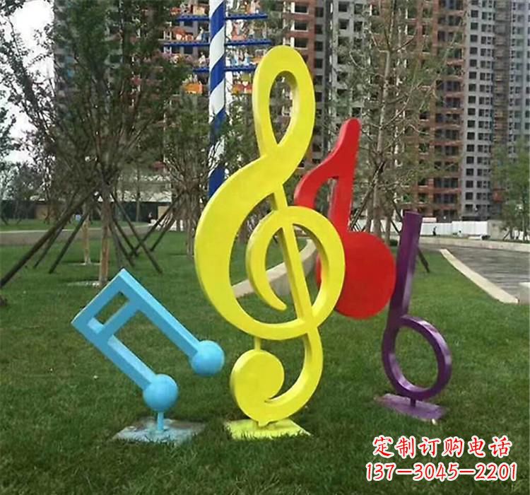 济南不锈钢广场音符雕塑