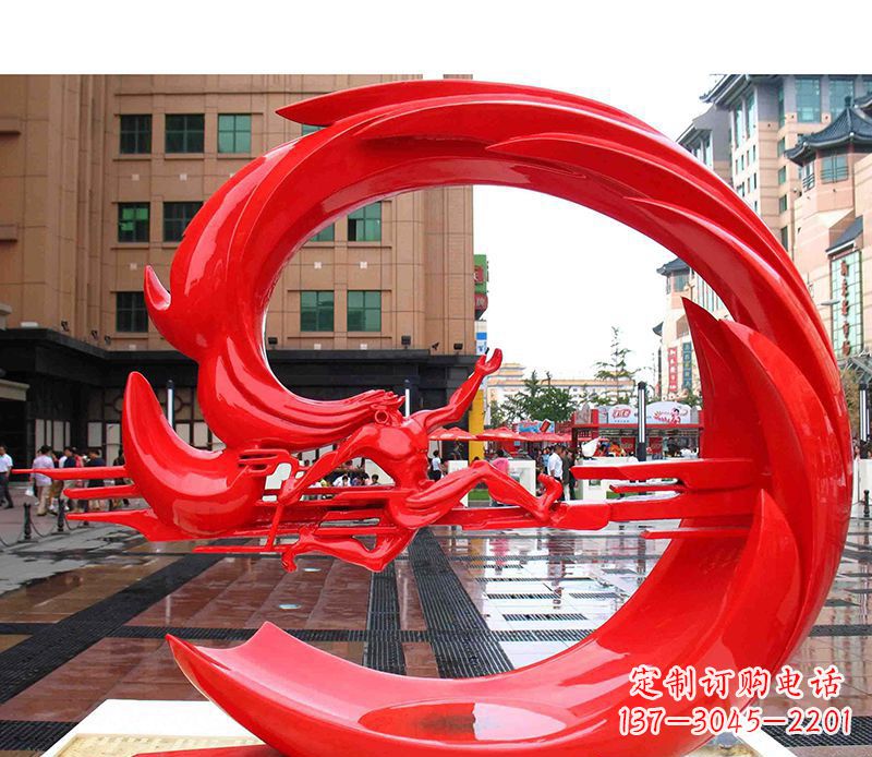 济南精美的不锈钢圆环雕塑