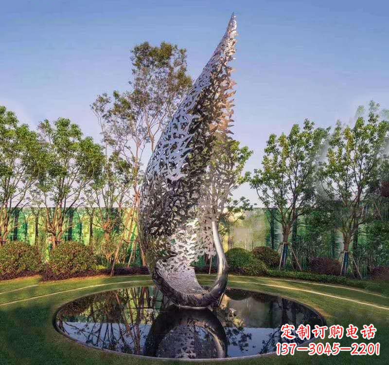 济南不锈钢凤凰雕塑精美绝伦