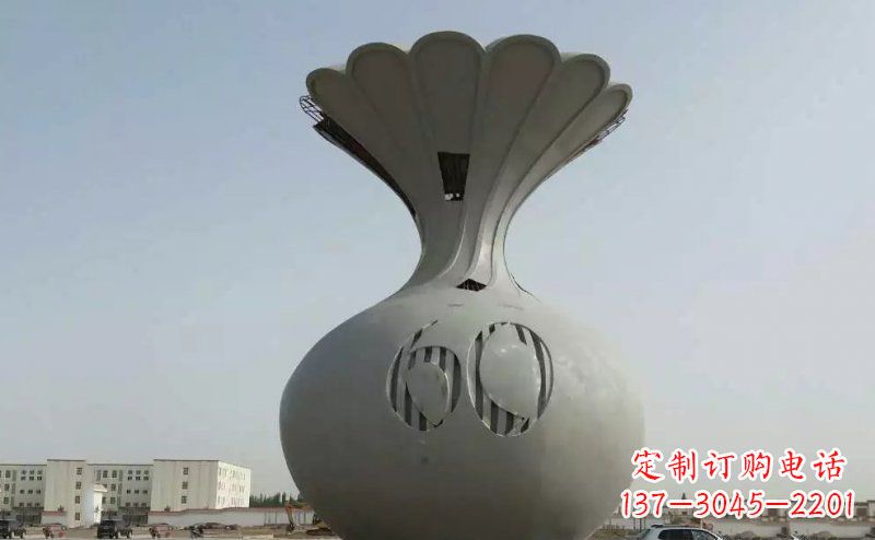 济南不锈钢花篮雕塑精美绝伦