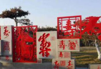 济南福禄寿雕塑不锈钢公园的精美礼物