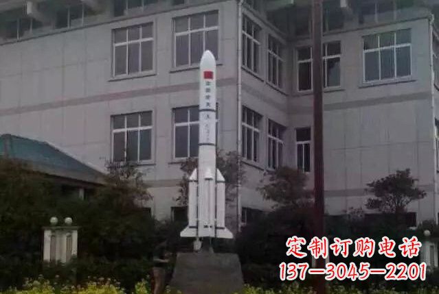 济南不锈钢火箭雕塑