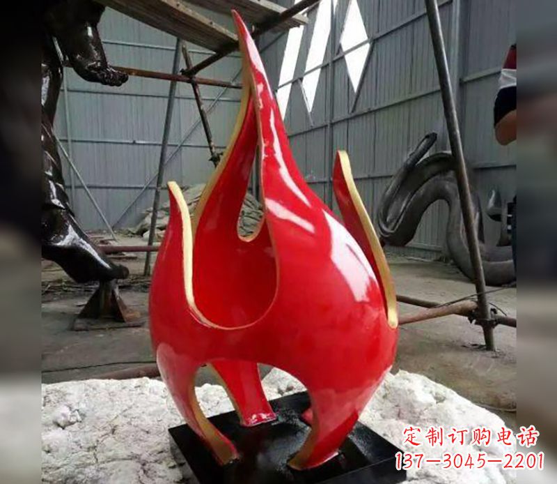济南不锈钢火龙果雕塑传承传统文化的艺术品