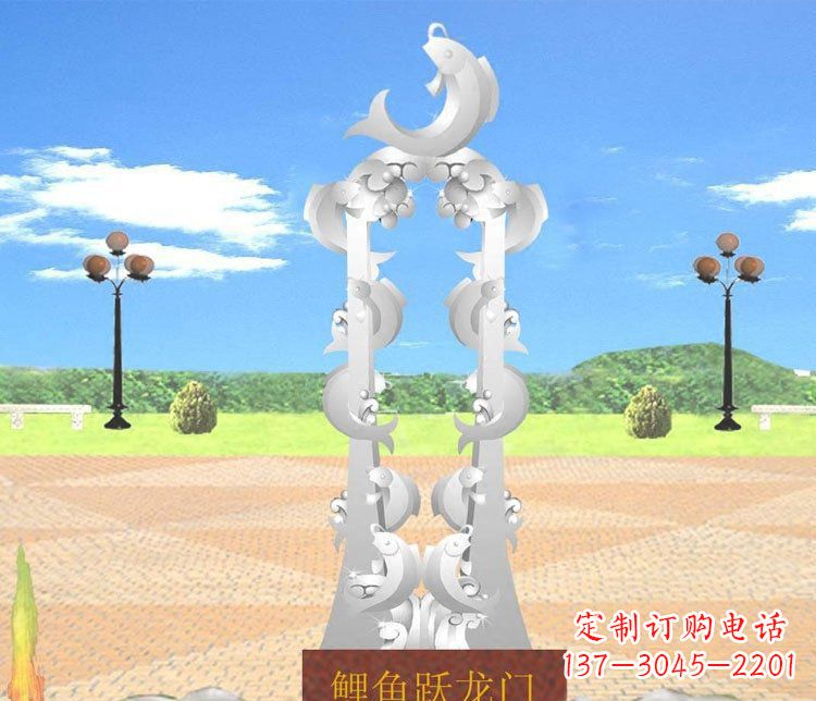 济南不锈钢鲤鱼跃龙门的传奇
