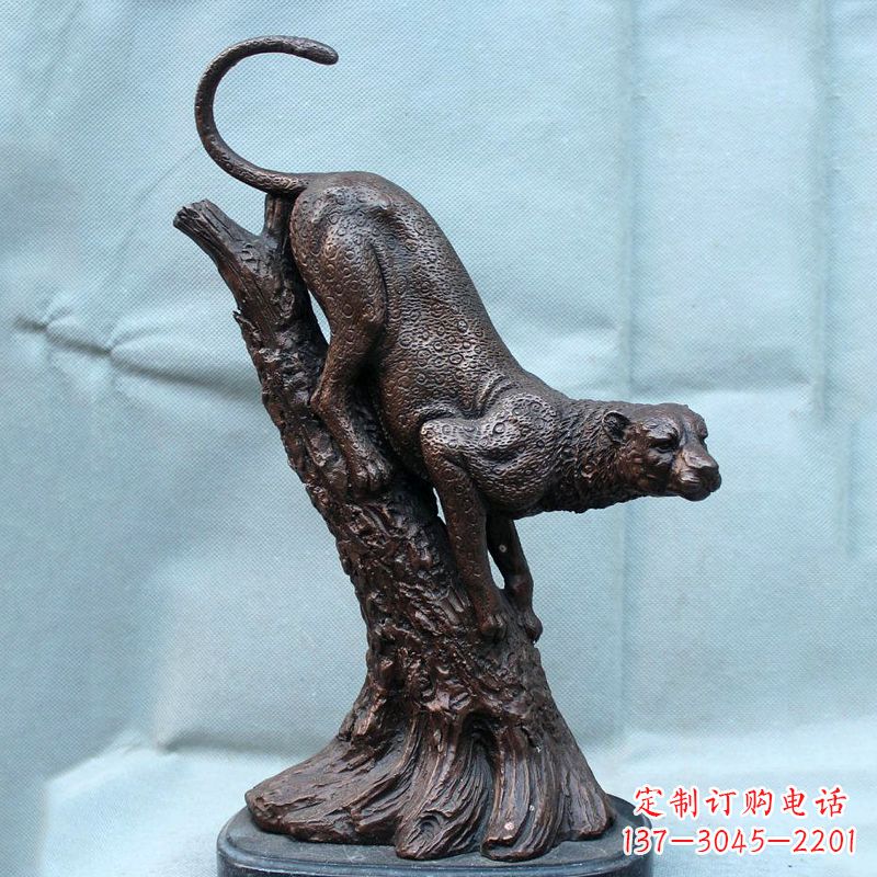 济南不锈钢猎豹雕塑经典之美