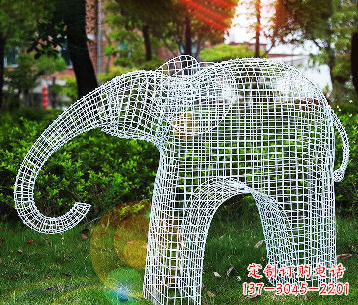 济南不锈钢大象雕塑给城市带来美丽的艺术