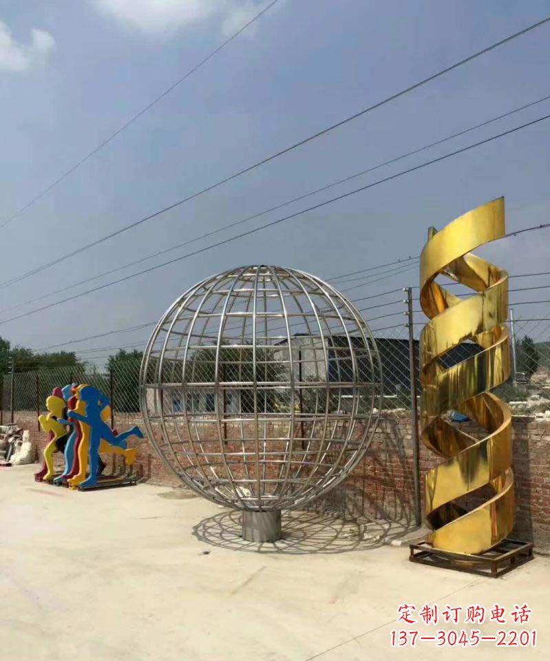 济南不锈钢镂空地球雕塑一个对世界的美好祝愿