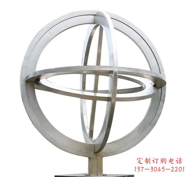 济南不锈钢镂空地球仪雕塑——展示地球的美丽与神奇