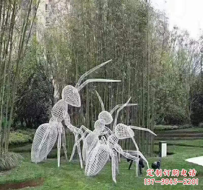 济南不锈钢镂空蚂蚁雕塑艺术细节的精彩绝伦