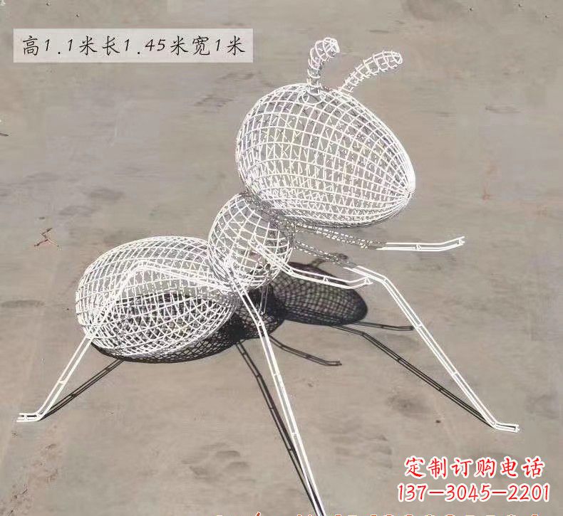 济南不锈钢镂空蚂蚁雕塑