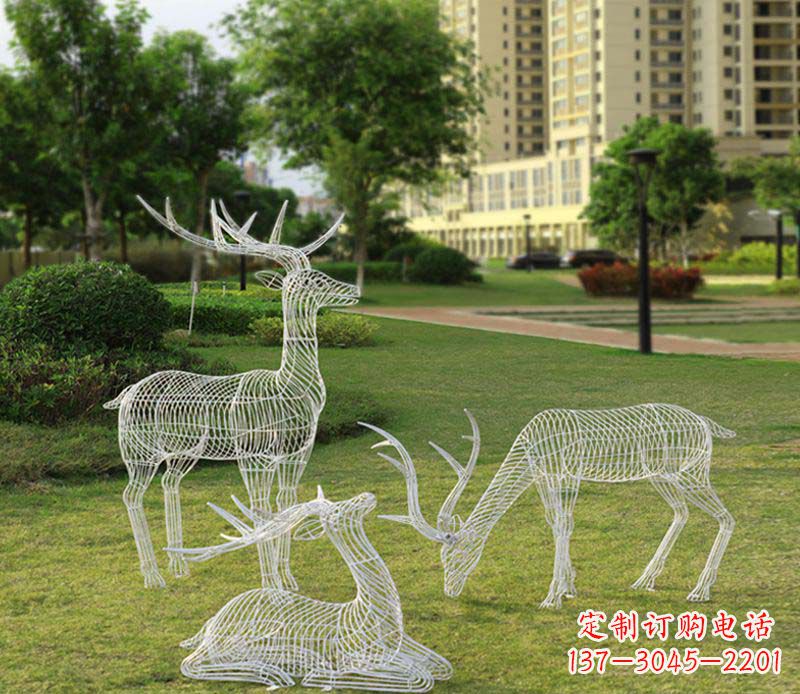 济南精美梅花鹿雕塑,传承祖先文化瑰宝