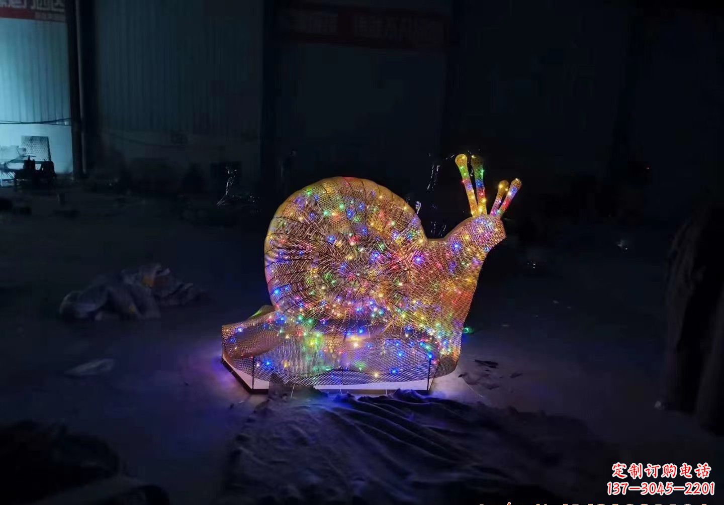 济南不锈钢镂空蜗牛雕塑精致美观的艺术品