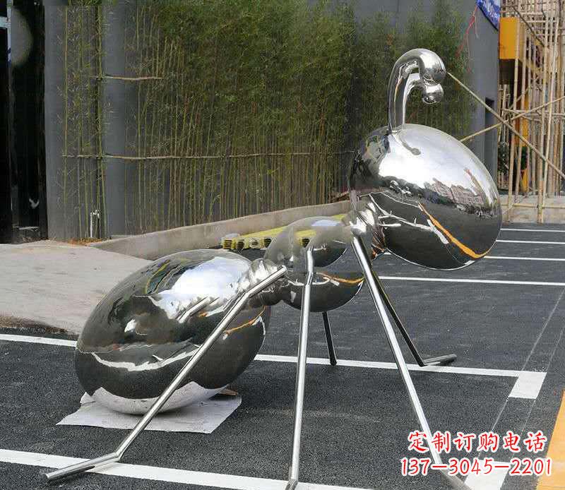 济南不锈钢蚂蚁雕塑——艺术的融合