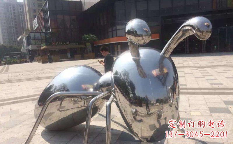 济南不锈钢蚂蚁景观雕塑