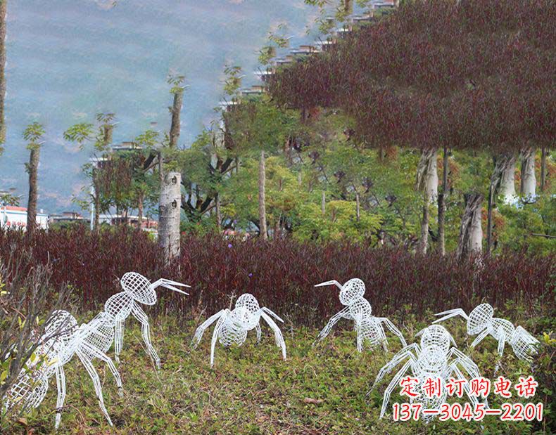济南不锈钢蚂蚁镂空雕塑