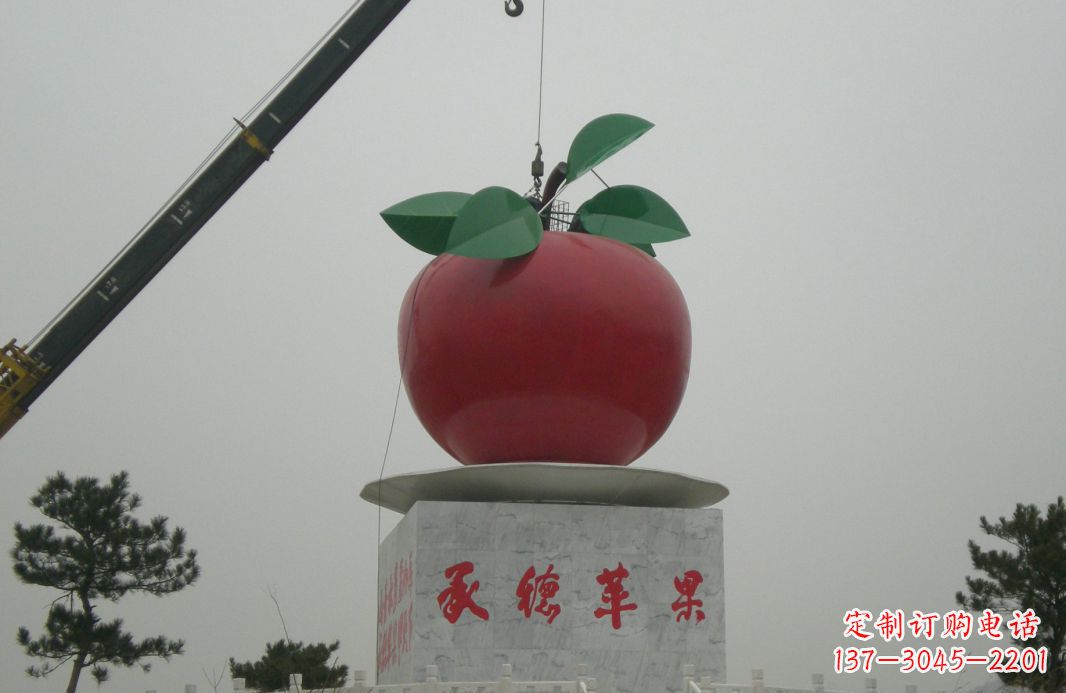 济南不锈钢苹果雕塑精美绝伦的艺术杰作