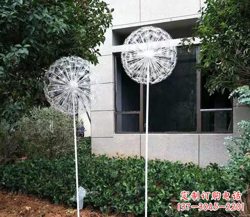 济南不锈钢蒲公英雕塑绚丽多彩