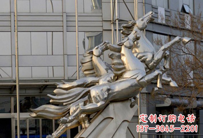 济南不锈钢马雕塑——精致的艺术瑰宝
