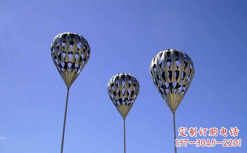 济南不锈钢气球雕塑把美丽带回大自然