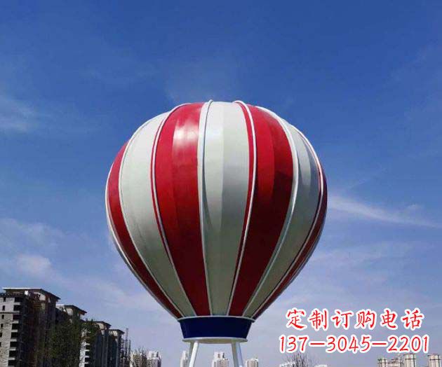 济南不锈钢热气球雕塑给景观增添精彩