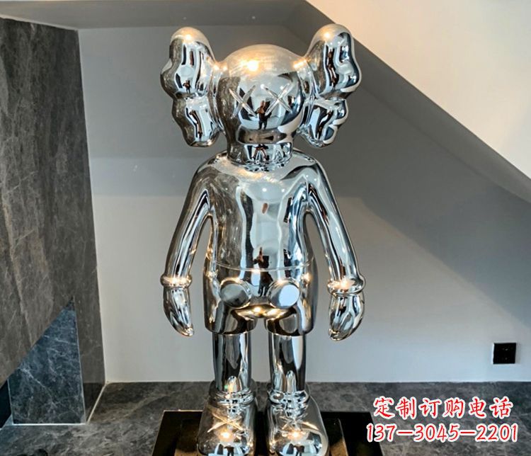 济南精致的不锈钢机器人雕塑