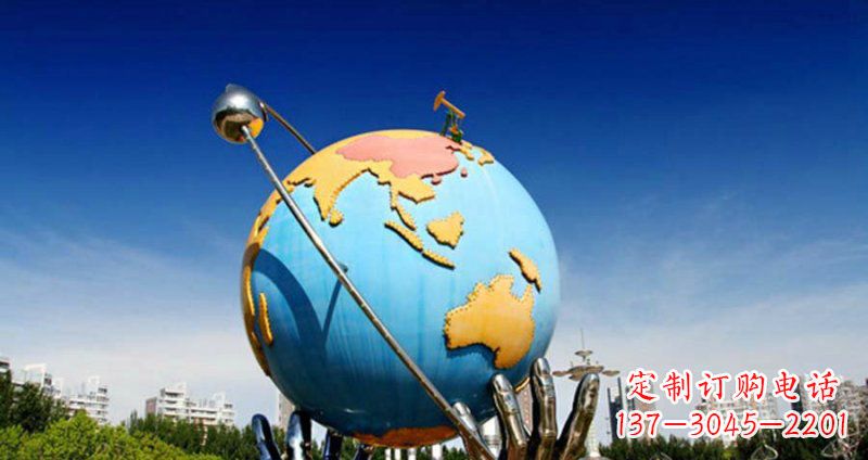 济南不锈钢地球雕塑一个充满环保意义的艺术品