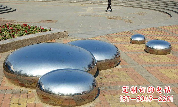 济南不锈钢水滴雕塑艺术与美的完美结合