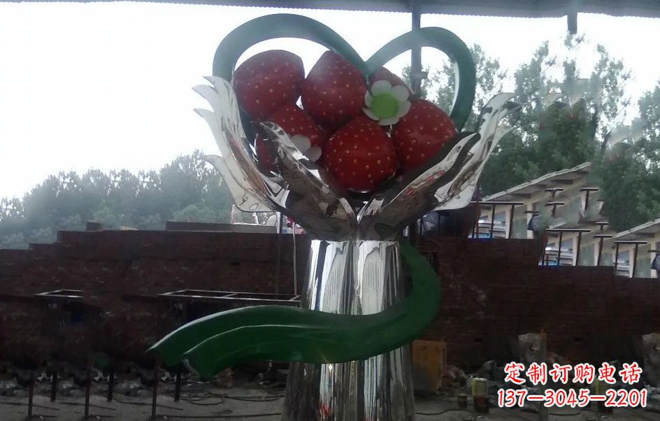 济南不锈钢水果雕塑精美绝伦