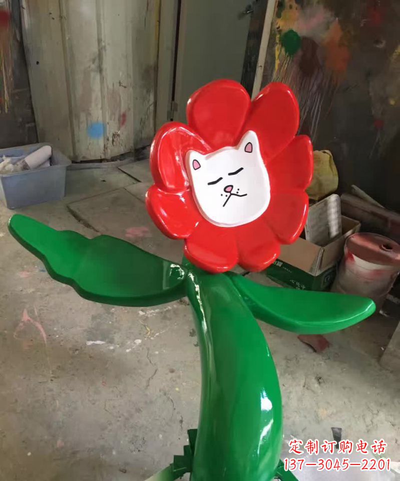 济南不锈钢太阳花雕塑美丽的景观装饰