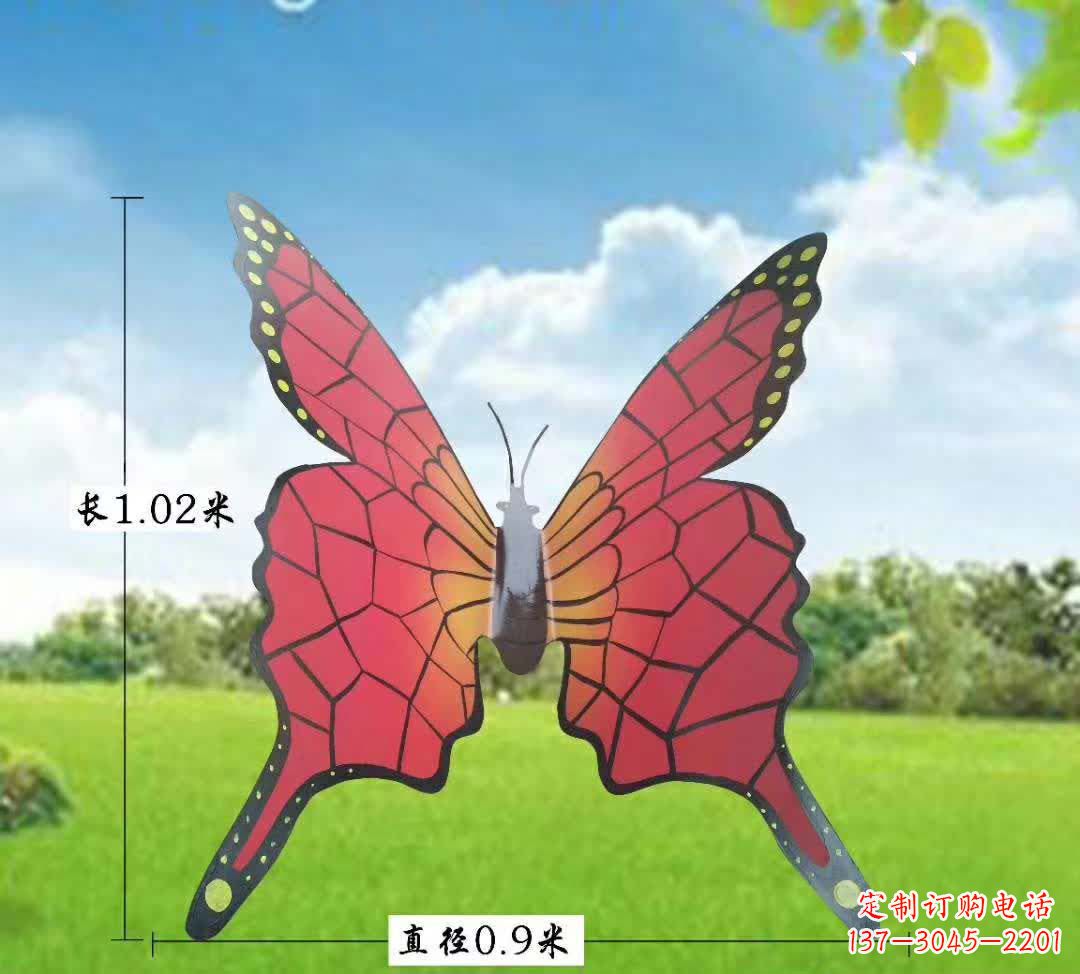济南不锈钢铁艺蝴蝶雕塑