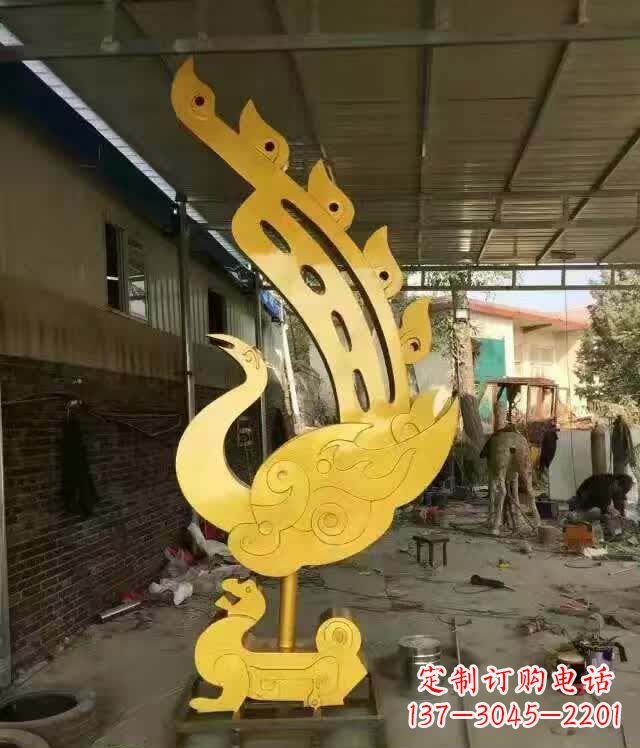 济南不锈钢铁艺凤凰雕塑