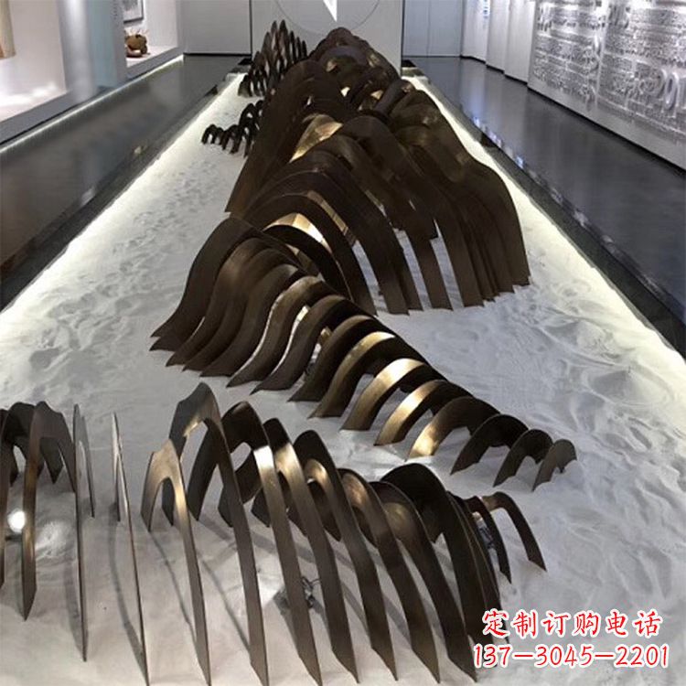 济南不锈钢铁艺假山雕塑让自然风景回归