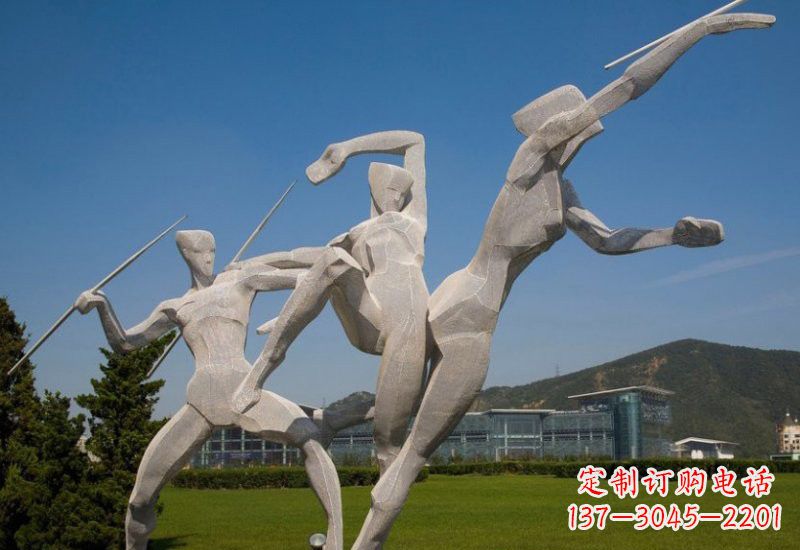 济南不锈钢标枪雕塑象征勇气和力量